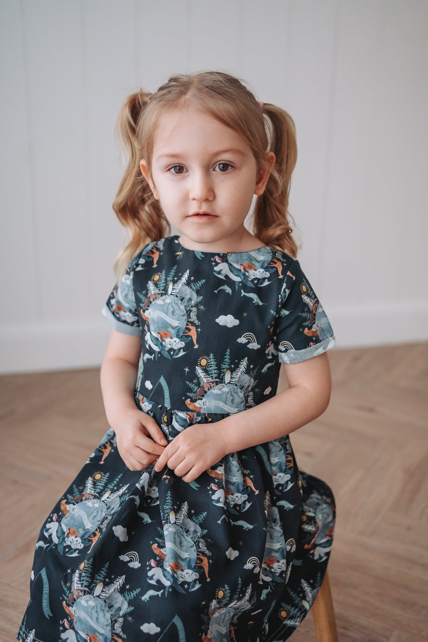 Cotton Sun Dress with twist back detail - Save Our Planet
