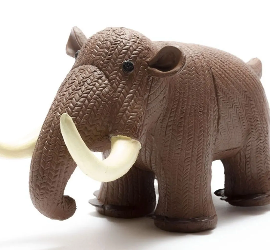 Woolly Mammoth - Natural Rubber Dinosaur Teether & Bath Toy
