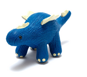 Blue Stegasaurus - Natural Rubber Dinosaur Teether & Bath Toy