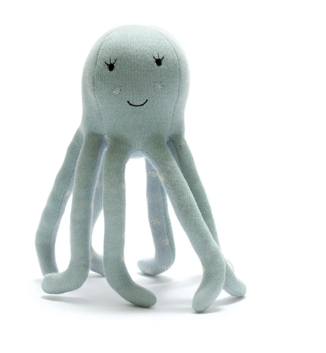 Organic Sea Green Octopus Soft Toy