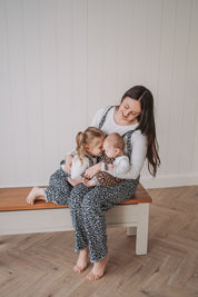 Snow Leopard Slouch Dungarees
