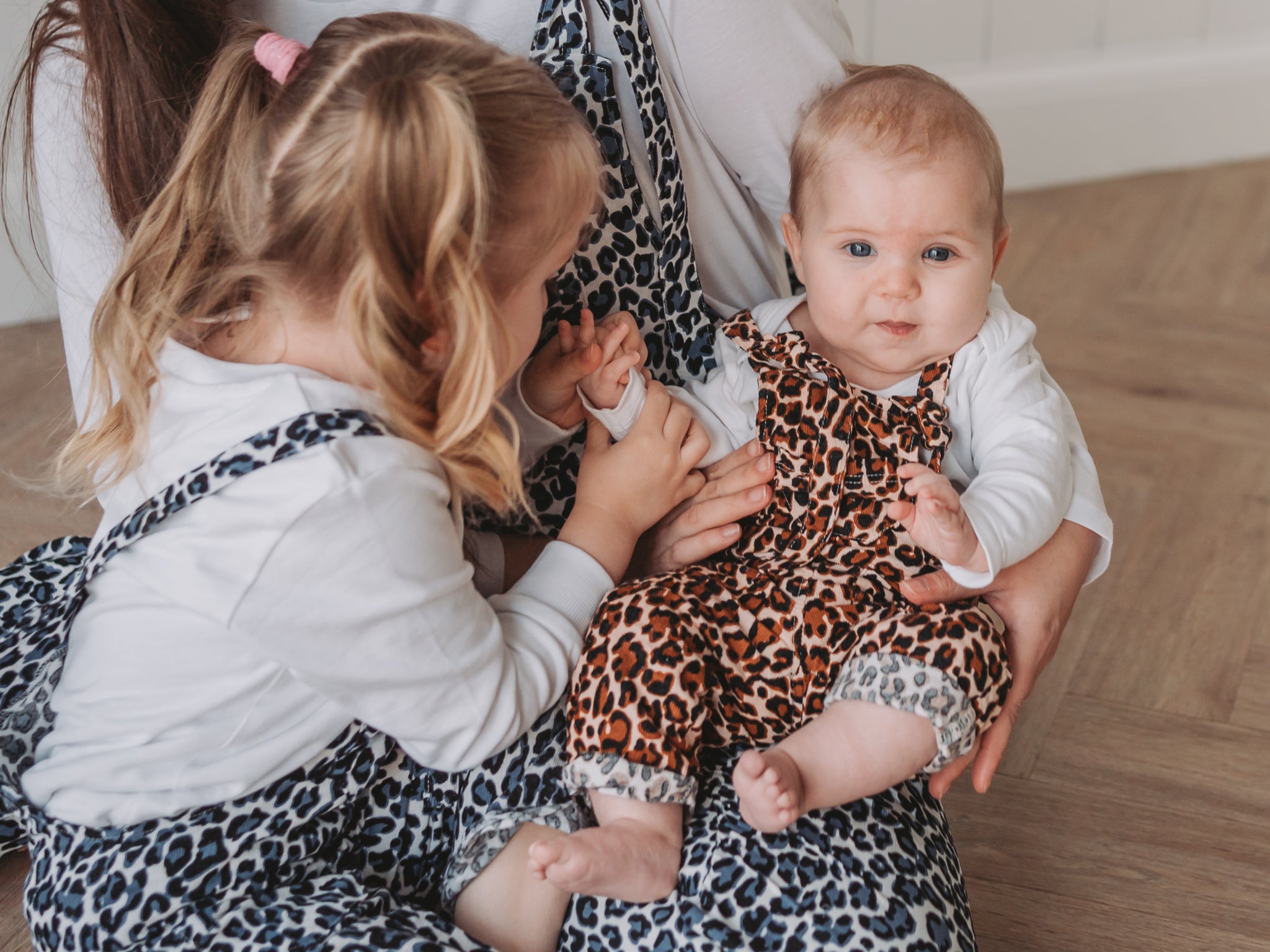 Snow Leopard Slouch Dungarees