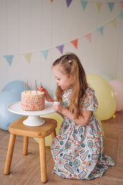 Cotton Sun Dress with twist back detail - Birthday