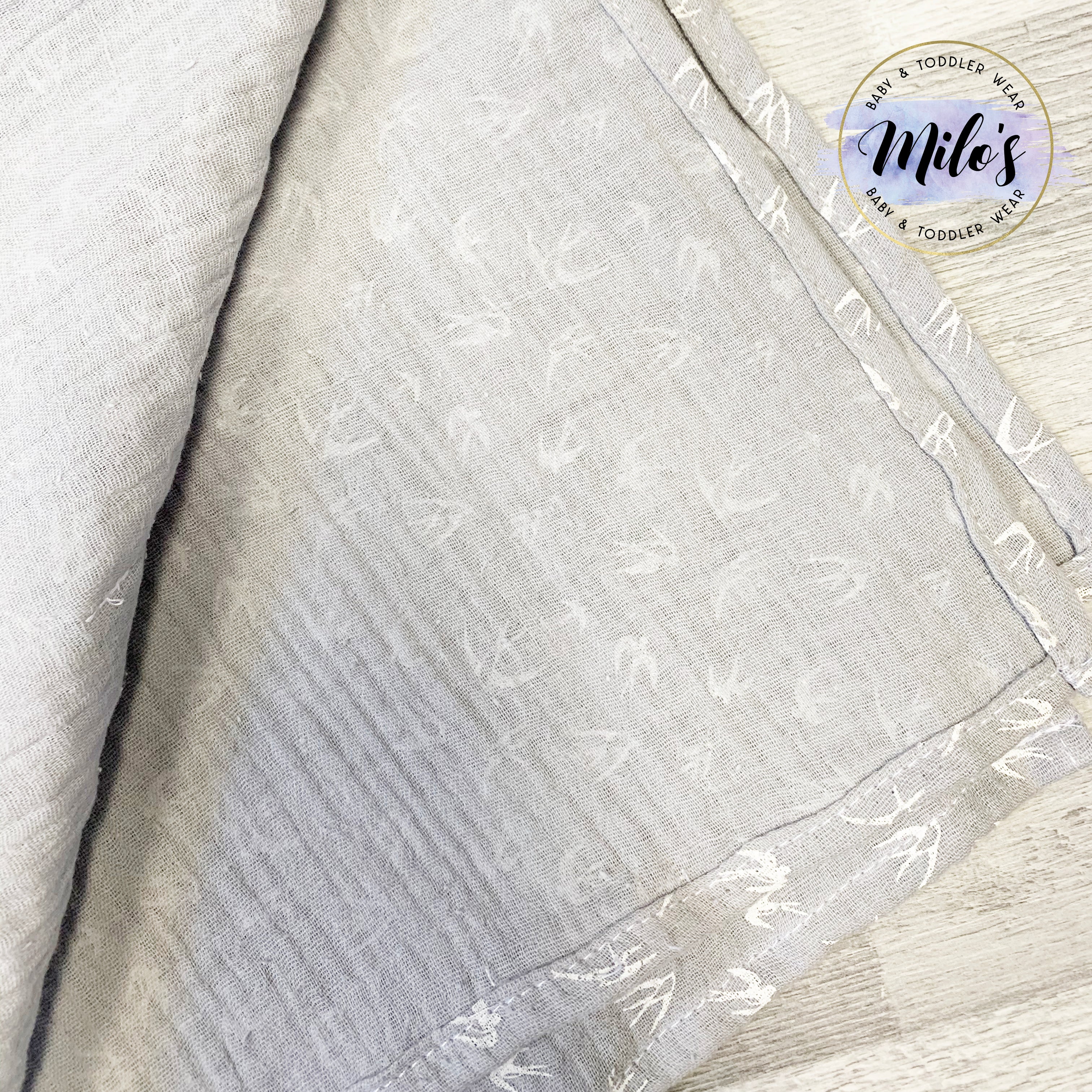 Grey Swallow XXL Muslin Blanket