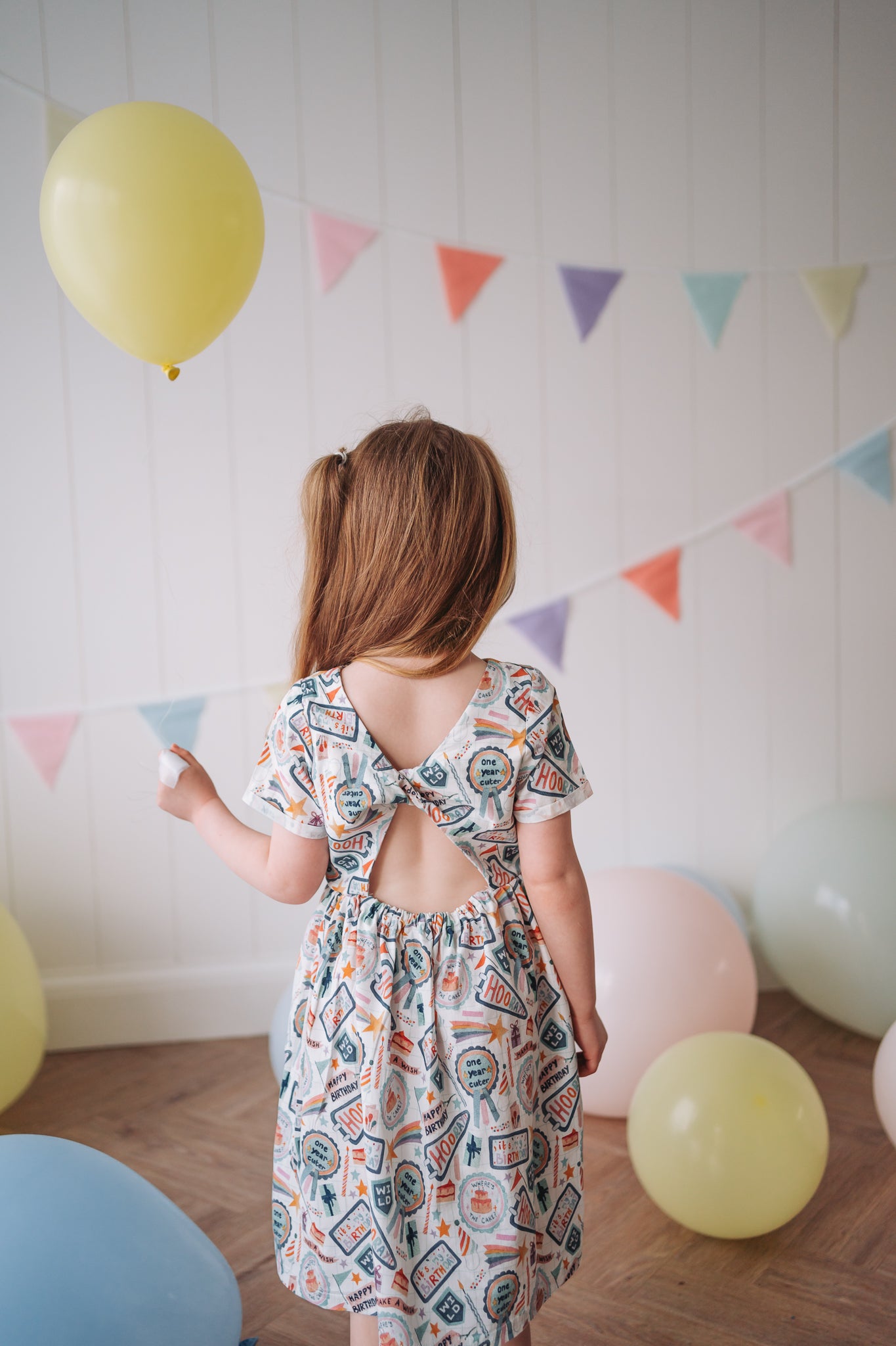 Cotton Sun Dress with twist back detail - Birthday