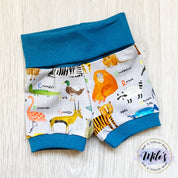 AlphaZoo Foldover Shorts - Grey