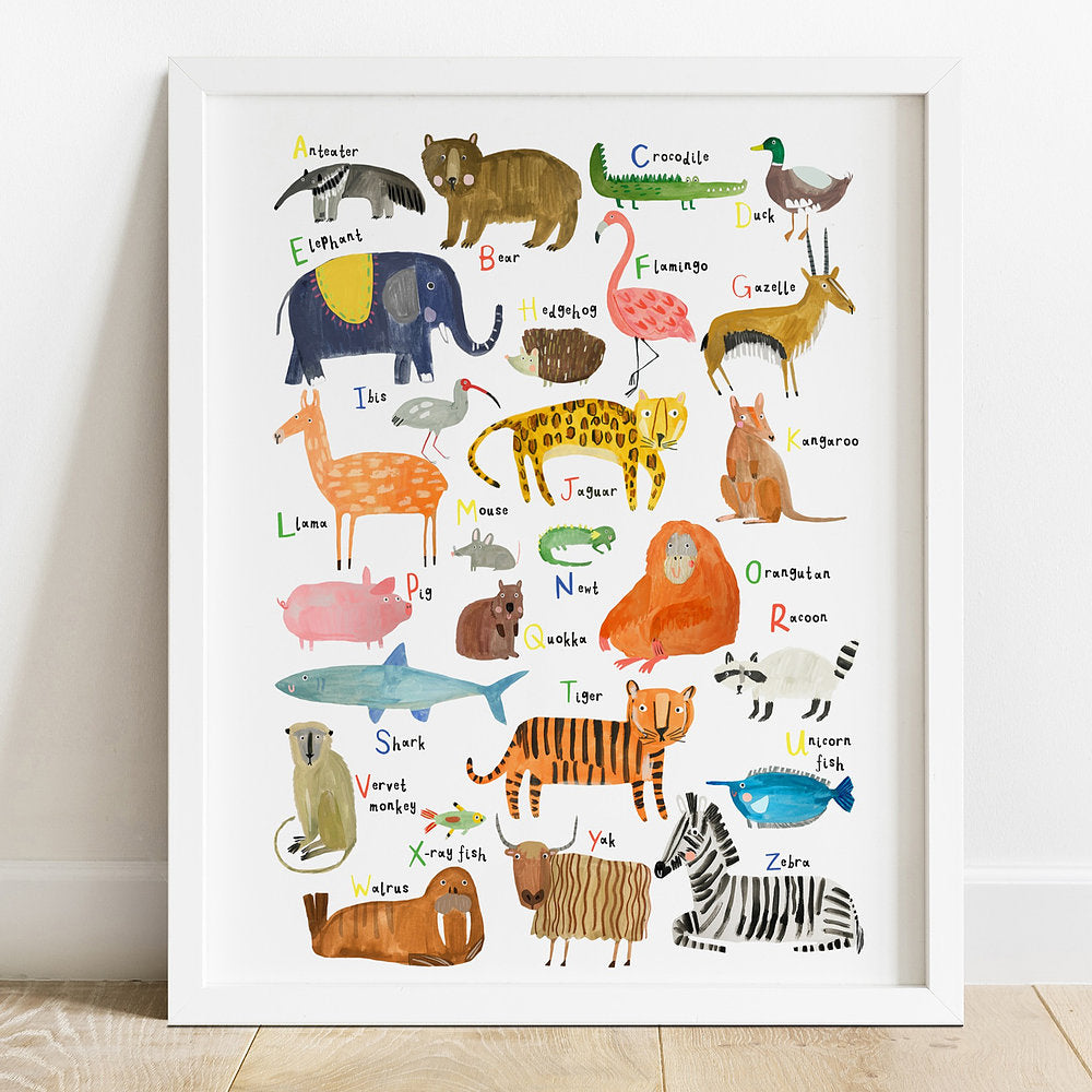 Unframed AlphaZoo Print - A2