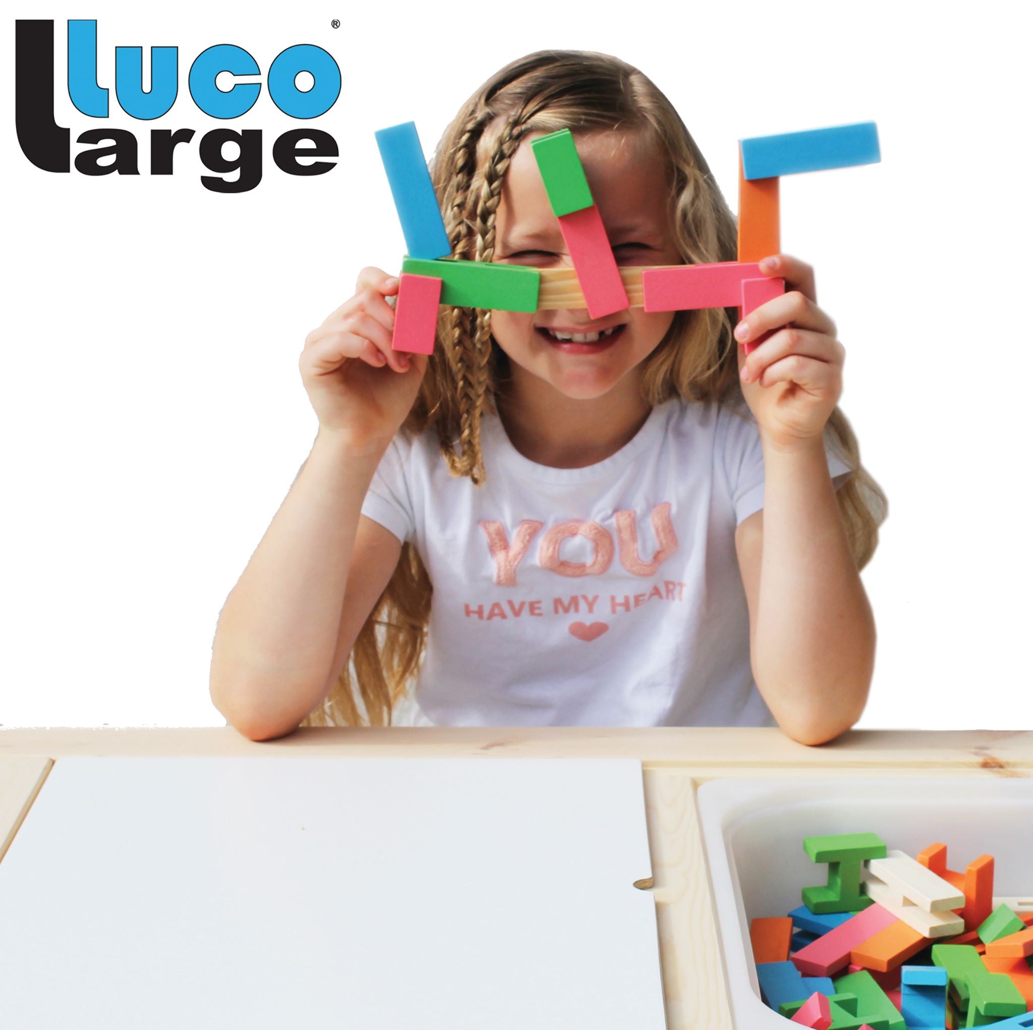 Luco Eco Friendly Wooden Building Blocks - 36 pieces